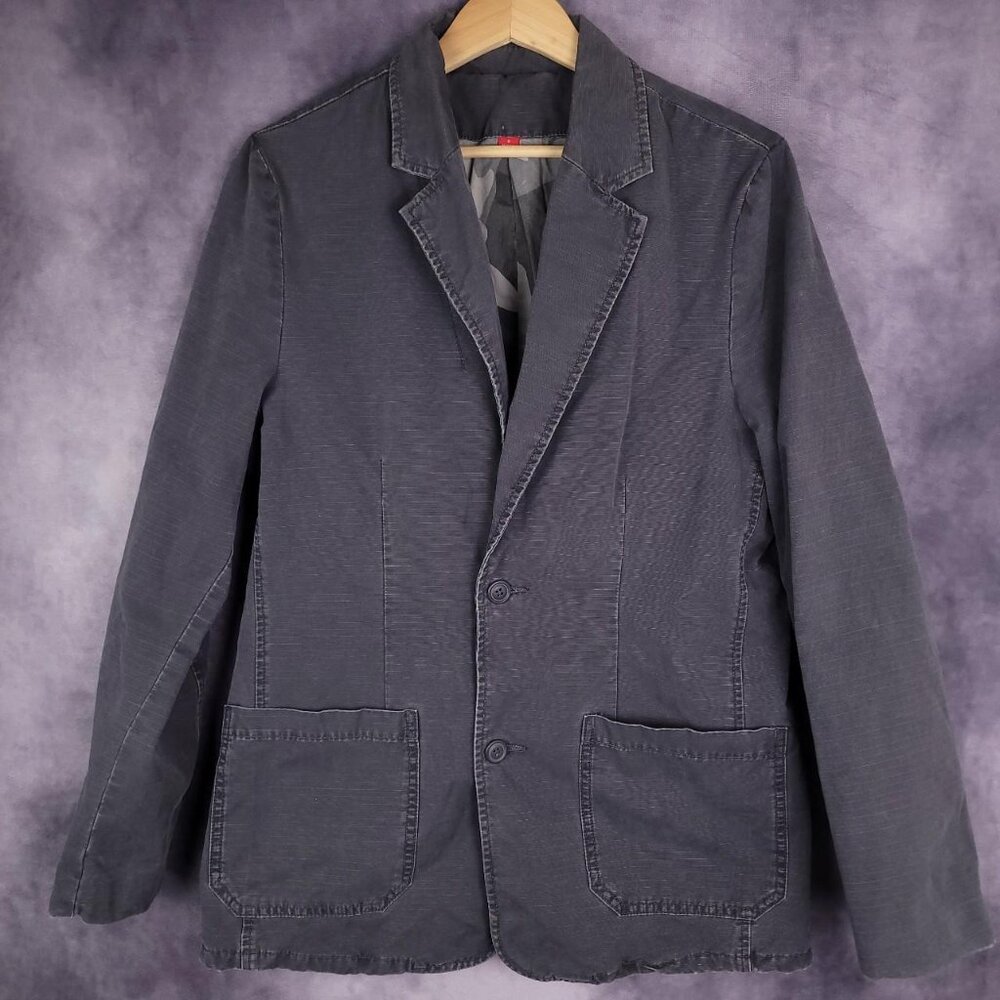 Vintage 00s Y2K indie sleaze Mossino charcoal grey sport coat